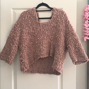 Pink Fluffy Sweater